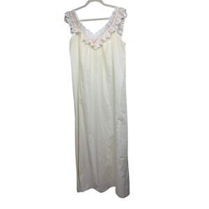 VTG Diane Von Furstenberg Lace Lined Nightgown Sz. S
